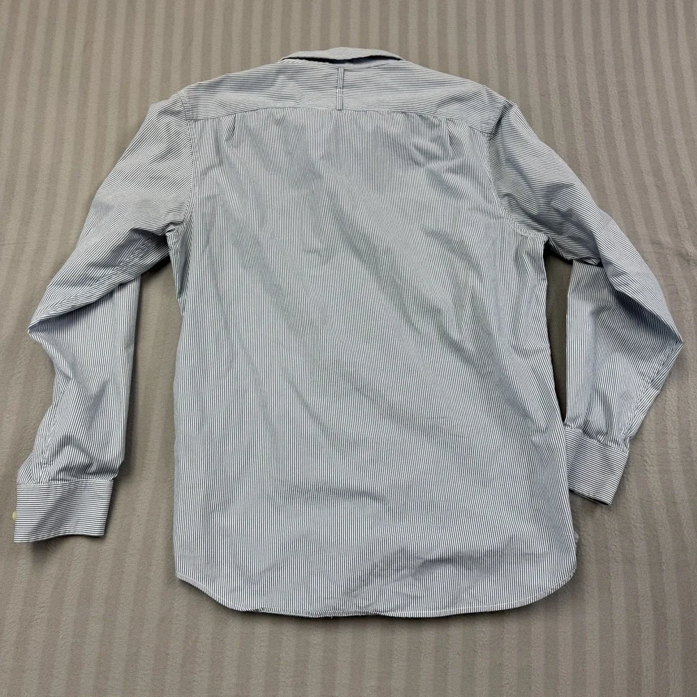 Banana Republic Soft Wash Shirt Mens Medium Blue Button Up Long Sleeves